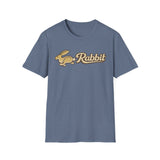 Retro Running Rabbit T-Shirt | Vintage Script Logo